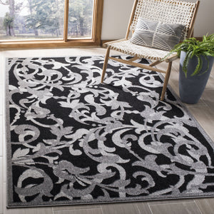 Safavieh Amherst Anthracite & Light Grey Transitional Rug 2'6"X4' Low-Profile Durable Power-Loomed In Turkey AMT428G-24