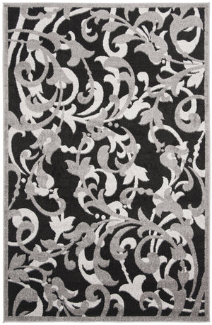 Safavieh Amherst Anthracite & Light Grey Transitional Rug 2'6"X4' Low-Profile Durable Power-Loomed In Turkey AMT428G-24