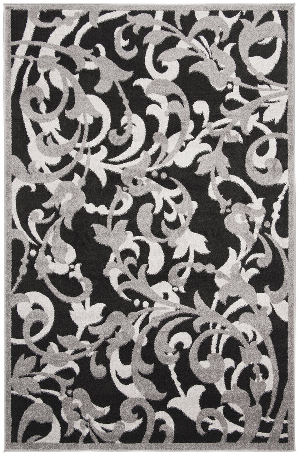 Safavieh Amherst Anthracite & Light Grey Transitional Rug 2'6"X4' Low-Profile Durable Power-Loomed In Turkey AMT428G-24