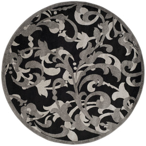 Safavieh Amherst Anthracite & Light Grey Transitional Rug 2'6"X4' Low-Profile Durable Power-Loomed In Turkey AMT428G-24