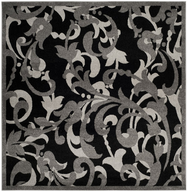 Safavieh Amherst Anthracite & Light Grey Transitional Rug 2'6"X4' Low-Profile Durable Power-Loomed In Turkey AMT428G-24