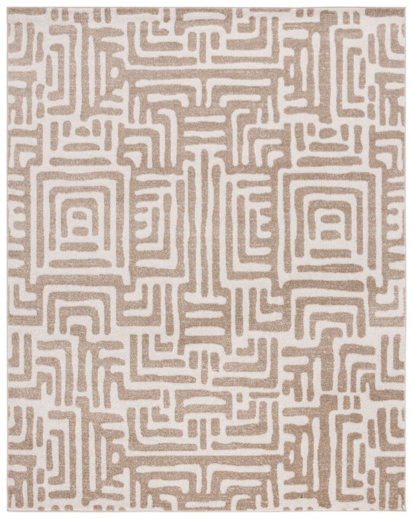 Safavieh Amherst Area Rug - Timeless Geometric Design For Modern Living Spaces, Durable & Eco-friendly Comfort Beige ,Cream 67% Polypropylene 18% Fibrillated Polypropylene 8% Latex 7% Poly,Cotton(Warp) Amt443s-5
