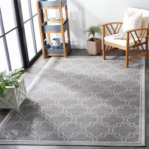 Safavieh Amherst Exquisite Area Rug With Timeless Trellis Design - Elevate Your Home With Turkish Elegance Grey ,Light Grey 67% Polypropylene 18% Fibrillated Polypropylene 8% Latex 7% Poly,Cotton(Warp) Amtl412c-5