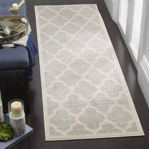 Safavieh Amherst Elegant Trellis Pattern Area Rug - Turkish Craftsmanship For Timeless Home Sophistication Light Grey ,Beige 67% Polypropylene 18% Fibrillated Polypropylene 8% Latex 7% Poly,Cotton(Warp) Amtw420b-211