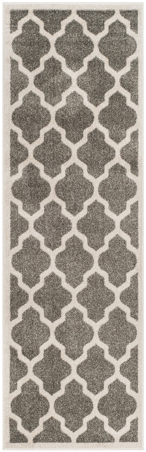 Safavieh Amherst 420 Power Loomed Rug Dark Grey / Beige 2'-3" X 7' AMTW420R-27