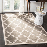 Safavieh Amherst 420 Power Loomed Rug Dark Grey / Beige 2'-3" X 7' AMTW420R-27