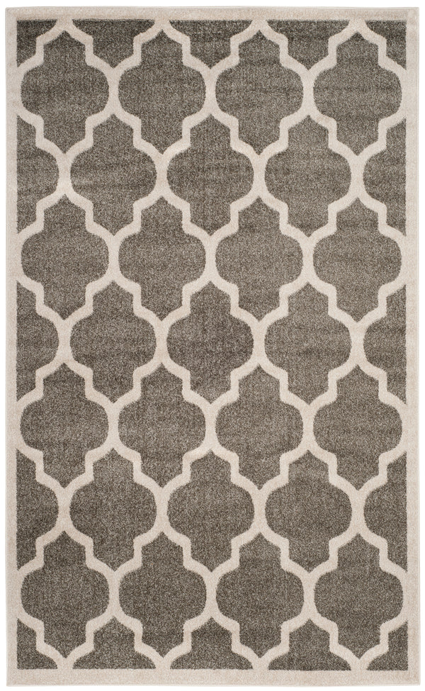 Safavieh Amherst 420 Power Loomed Rug Dark Grey / Beige 2'-3" X 7' AMTW420R-27