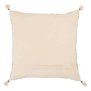 Jaipur Living Vibe by Jaipur Living Cainen Cotton Stripe Pillow Cover with Tassel Trim Boho Flair PLC102388