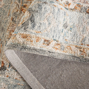 Safavieh Anatolia Majestic Traditional Area Rug - Hand-tufted Wool & Cotton Craftsmanship For Cozy Elegance Grey ,Rust Wool And Cotton An301f-6sq