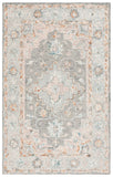 Safavieh Anatolia 301 Hand Tufted Traditional Rug Grey / Rust Wool and cotton