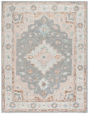 Safavieh Anatolia 301 Hand Tufted Traditional Rug Grey / Rust Wool and cotton