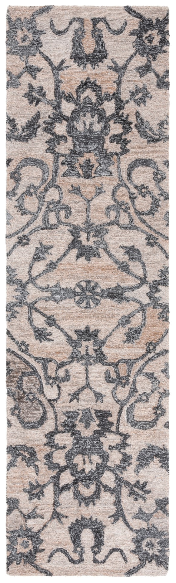 Safavieh Anatolia 401 Hand Tufted Transitional Rug Beige / Black Polyester Pile