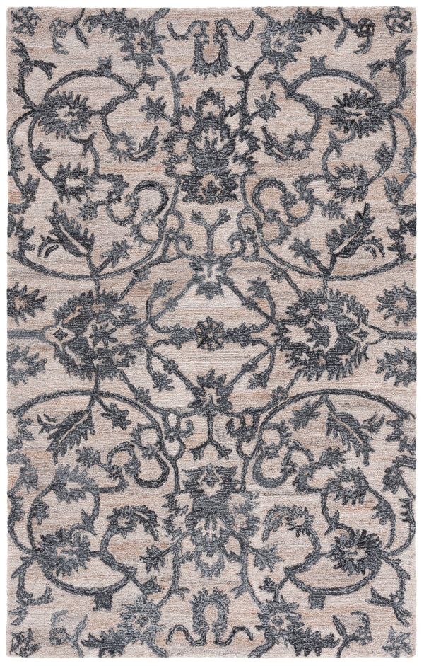 Safavieh Anatolia 401 Hand Tufted Transitional Rug Beige / Black Polyester Pile