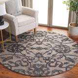 Safavieh Anatolia 401 Hand Tufted Transitional Rug Beige / Black Polyester Pile