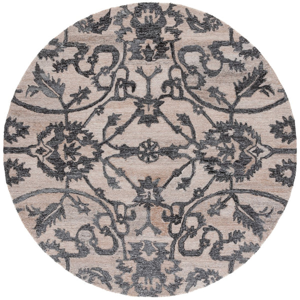 Safavieh Anatolia 401 Hand Tufted Transitional Rug Beige / Black Polyester Pile