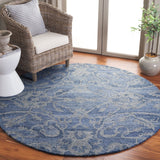 Safavieh Anatolia 401 Hand Tufted Transitional Rug Blue / Grey Polyester Pile