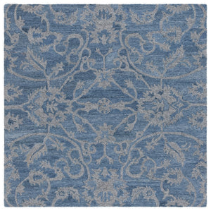 Safavieh Anatolia 401 Hand Tufted Transitional Rug Blue / Grey Polyester Pile