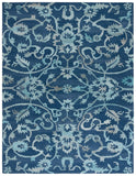 Safavieh Anatolia 401 Hand Tufted Transitional Rug Navy Polyester Pile