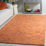 Safavieh Anatolia 401 Hand Tufted Transitional Rug Rust Polyester Pile