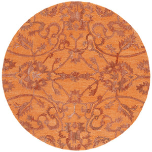 Safavieh Anatolia 401 Hand Tufted Transitional Rug Rust Polyester Pile