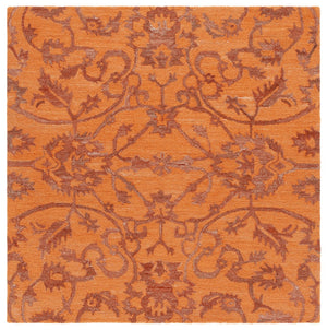 Safavieh Anatolia 401 Hand Tufted Transitional Rug Rust Polyester Pile