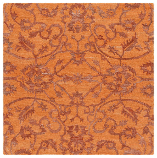 Safavieh Anatolia 401 Hand Tufted Transitional Rug Rust Polyester Pile