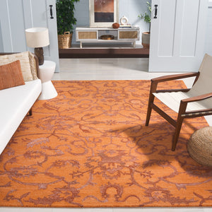 Safavieh Anatolia 401 Hand Tufted Transitional Rug Rust Polyester Pile