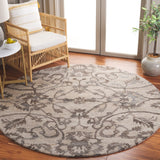 Safavieh Anatolia 401 Hand Tufted Transitional Rug Ivory / Brown Polyester Pile