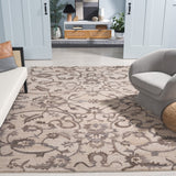 Safavieh Anatolia 401 Hand Tufted Transitional Rug Ivory / Brown Polyester Pile