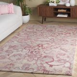 Safavieh Anatolia 401 Hand Tufted Transitional Rug Light Pink Polyester Pile