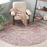 Safavieh Anatolia 401 Hand Tufted Transitional Rug Light Pink Polyester Pile