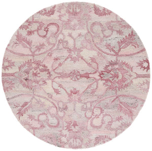 Safavieh Anatolia 401 Hand Tufted Transitional Rug Light Pink Polyester Pile