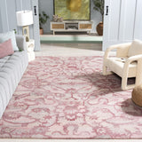 Safavieh Anatolia 401 Hand Tufted Transitional Rug Light Pink Polyester Pile