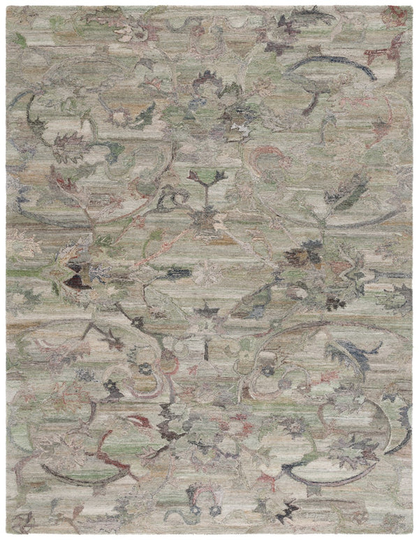 Safavieh Anatolia 401 Hand Tufted Transitional Rug Sage / Beige 90% Polyester, 10% Wool