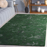 Safavieh Anatolia 401 Hand Tufted Transitional Rug Dark Green Polyester Pile