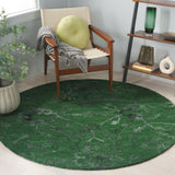 Safavieh Anatolia 401 Hand Tufted Transitional Rug Dark Green Polyester Pile