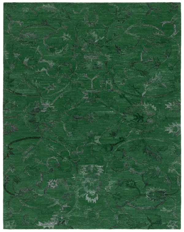 Safavieh Anatolia 401 Hand Tufted Transitional Rug Dark Green Polyester Pile