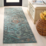 Safavieh Anatolia 402 Hand Tufted Modern Rug Teal / Brown Polyester Pile