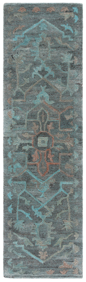 Safavieh Anatolia 402 Hand Tufted Modern Rug Teal / Brown Polyester Pile