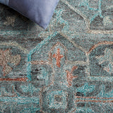 Safavieh Anatolia 402 Hand Tufted Modern Rug Teal / Brown Polyester Pile