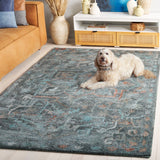 Safavieh Anatolia 402 Hand Tufted Modern Rug Teal / Brown Polyester Pile