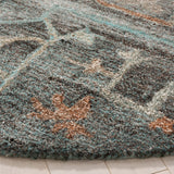 Safavieh Anatolia 402 Hand Tufted Modern Rug Teal / Brown Polyester Pile