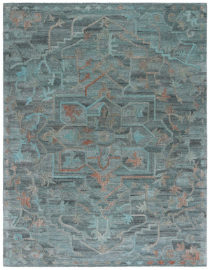 Safavieh Anatolia 402 Hand Tufted Modern Rug Teal / Brown Polyester Pile