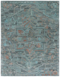 Safavieh Anatolia 402 Hand Tufted Modern Rug Teal / Brown Polyester Pile