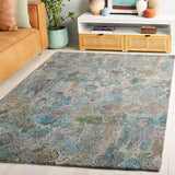 Safavieh Anatolia 403 Hand Tufted Modern Rug Teal / Green Polyester Pile