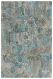 Safavieh Anatolia 403 Hand Tufted Modern Rug Teal / Green Polyester Pile