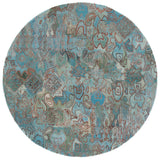 Safavieh Anatolia 403 Hand Tufted Modern Rug Teal / Green Polyester Pile