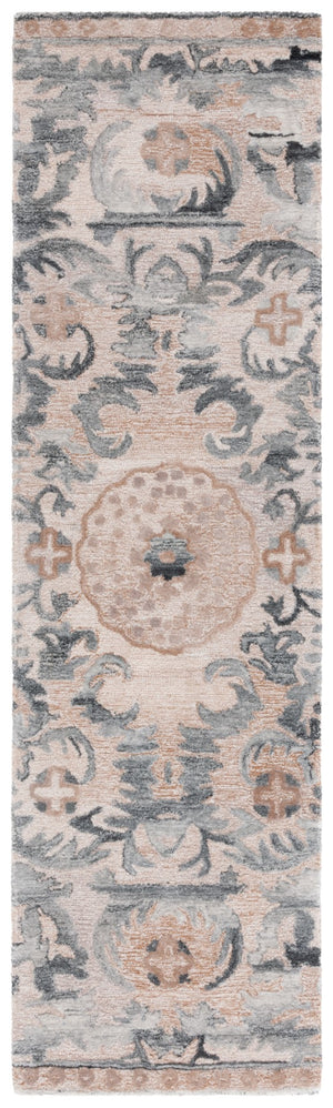 Safavieh Anatolia 404 Hand Tufted Modern Rug Light Brown / Grey Polyester Pile