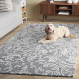 Safavieh Anatolia 405 Hand Tufted Transitional Rug Grey Polyester Pile