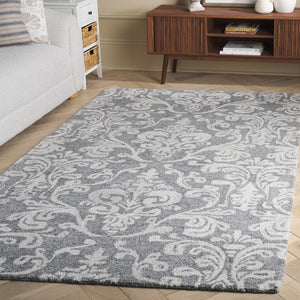 Safavieh Anatolia 405 Hand Tufted Transitional Rug Grey Polyester Pile